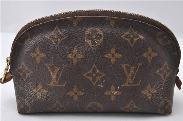 Authentic Louis Vuitton Monogram Pochette Cosmetic Pouch M47515 LV 1541D