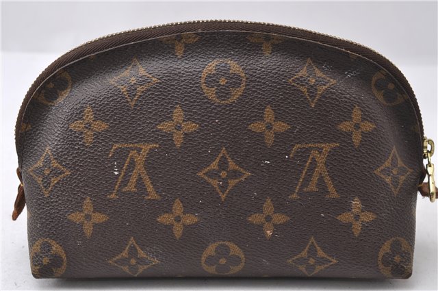Authentic Louis Vuitton Monogram Pochette Cosmetic Pouch M47515 LV 1541D