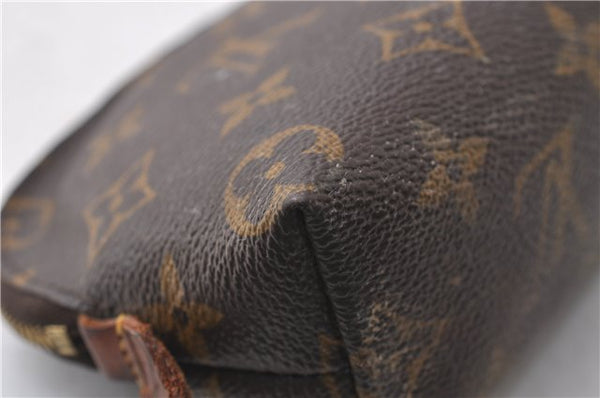 Authentic Louis Vuitton Monogram Pochette Cosmetic Pouch M47515 LV 1541D