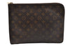 Authentic Louis Vuitton Monogram Poche Documents Document Case M53400 LV 1543I