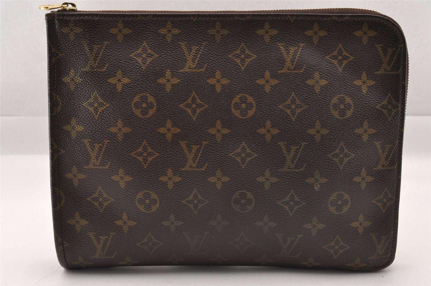 Authentic Louis Vuitton Monogram Poche Documents Document Case M53400 LV 1543I