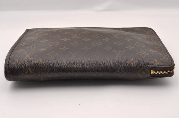 Authentic Louis Vuitton Monogram Poche Documents Document Case M53400 LV 1543I