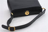 Authentic GUCCI Shoulder Hand Bag Purse Leather Navy Blue 1544D