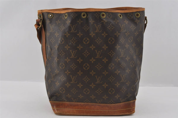 Authentic Louis Vuitton Monogram Noe Shoulder Drawstring Bag M42224 LV 1544I