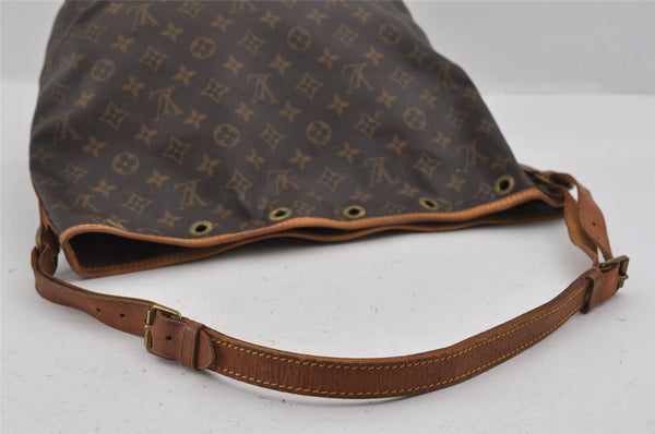 Authentic Louis Vuitton Monogram Noe Shoulder Drawstring Bag M42224 LV 1544I