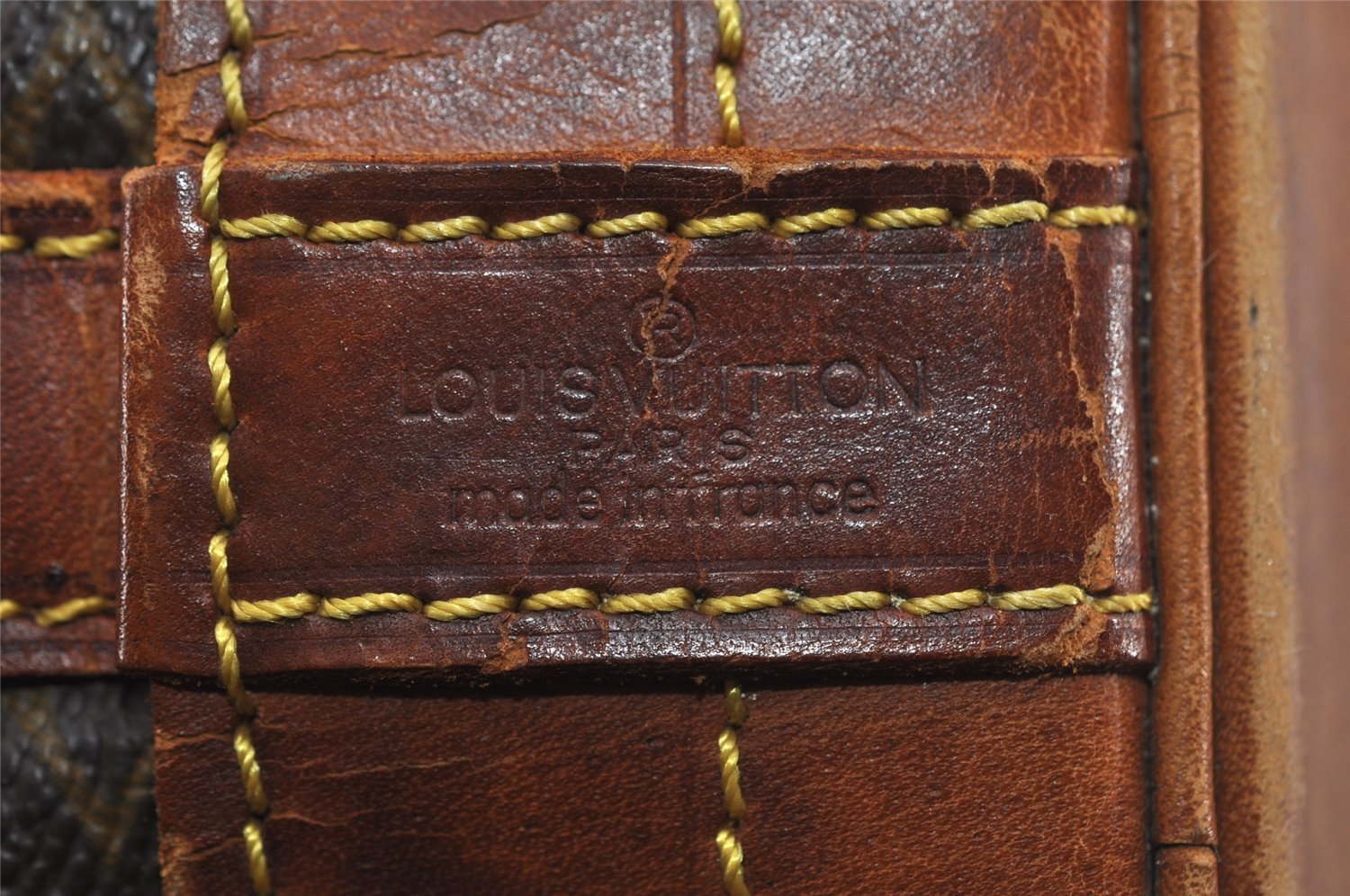 Authentic Louis Vuitton Monogram Noe Shoulder Drawstring Bag M42224 LV 1544I