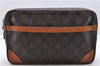 Authentic Louis Vuitton Monogram Compiegne 28 Clutch Hand Bag M51845 LV 1546D