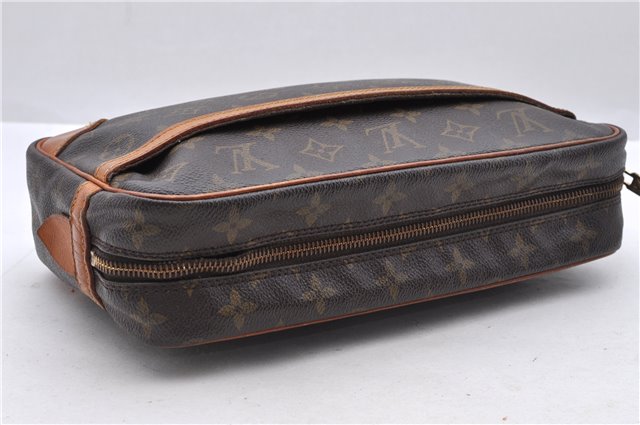 Authentic Louis Vuitton Monogram Compiegne 28 Clutch Hand Bag M51845 LV 1546D