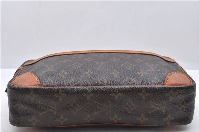 Authentic Louis Vuitton Monogram Compiegne 28 Clutch Hand Bag M51845 LV 1546D