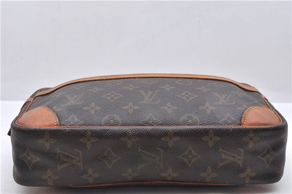 Authentic Louis Vuitton Monogram Compiegne 28 Clutch Hand Bag M51845 LV 1546D