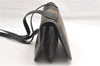 Authentic FENDI Pequin Shoulder Cross Body Bag PVC Leather Brown Black 1547G