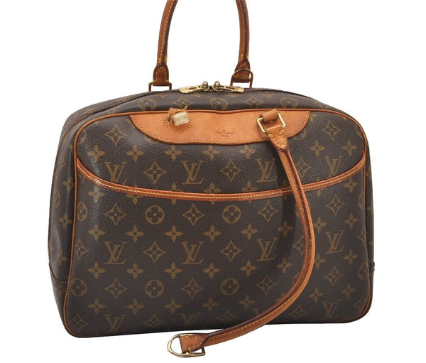 Authentic Louis Vuitton Monogram Deauville Hand Bag M47270 LV Junk 1547I