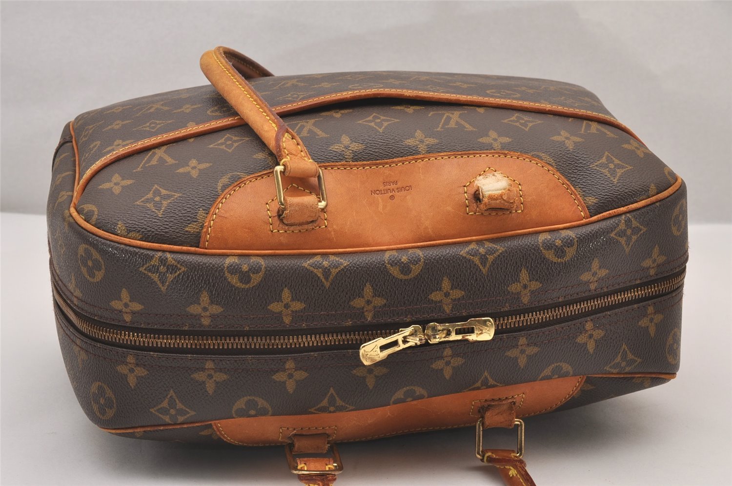 Authentic Louis Vuitton Monogram Deauville Hand Bag M47270 LV Junk 1547I