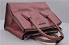 Authentic PRADA Glacecalf 2Way Leather Shoulder Hand Bag B2625M Pink 1548D