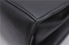 Authentic Ferragamo Gancini Vintage Leather 2 Way Shoulder Hand Bag Black 1548F