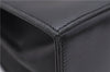 Authentic Ferragamo Gancini Vintage Leather 2 Way Shoulder Hand Bag Black 1548F