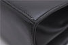 Authentic Ferragamo Gancini Vintage Leather 2 Way Shoulder Hand Bag Black 1548F