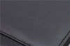 Authentic Ferragamo Gancini Vintage Leather 2 Way Shoulder Hand Bag Black 1548F