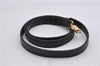 Authentic Ferragamo Gancini Vintage Leather 2 Way Shoulder Hand Bag Black 1548F