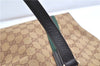 Authentic GUCCI Web Sherry Line Tote Bag GG Canvas Leather 137396 Brown 1549G