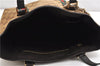 Authentic GUCCI Web Sherry Line Tote Bag GG Canvas Leather 137396 Brown 1549G