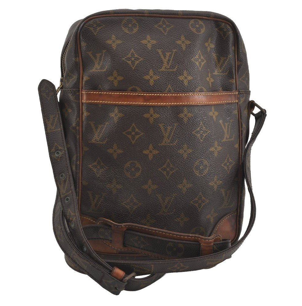 Authentic Louis Vuitton Monogram Danube MM Shoulder Cross Bag M45264 LV 1549I