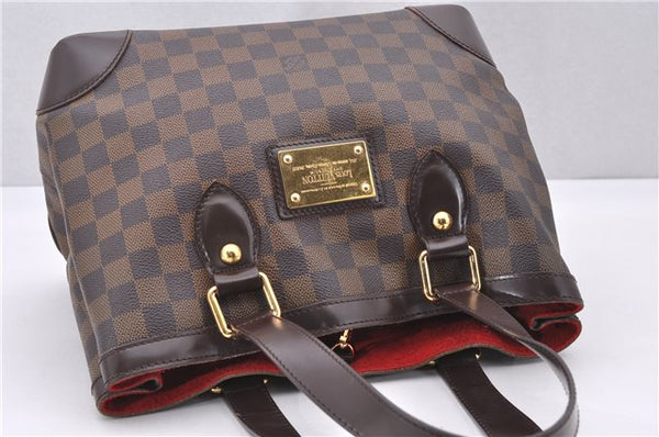Authentic Louis Vuitton Damier Hampstead PM Shoulder Tote Bag N51205 LV 1550F