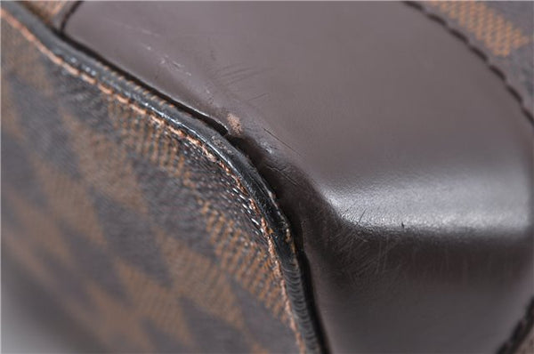 Authentic Louis Vuitton Damier Hampstead PM Shoulder Tote Bag N51205 LV 1550F