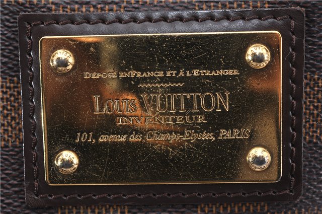 Authentic Louis Vuitton Damier Hampstead PM Shoulder Tote Bag N51205 LV 1550F