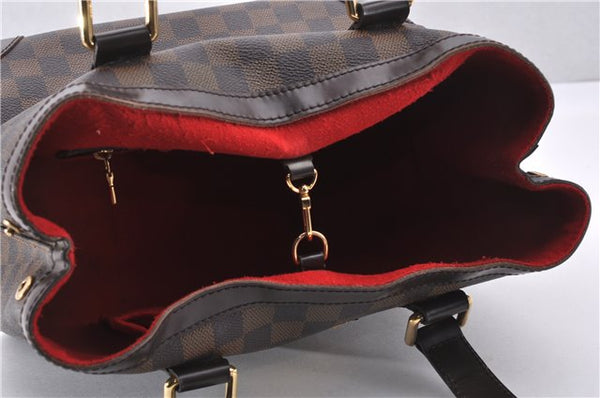 Authentic Louis Vuitton Damier Hampstead PM Shoulder Tote Bag N51205 LV 1550F