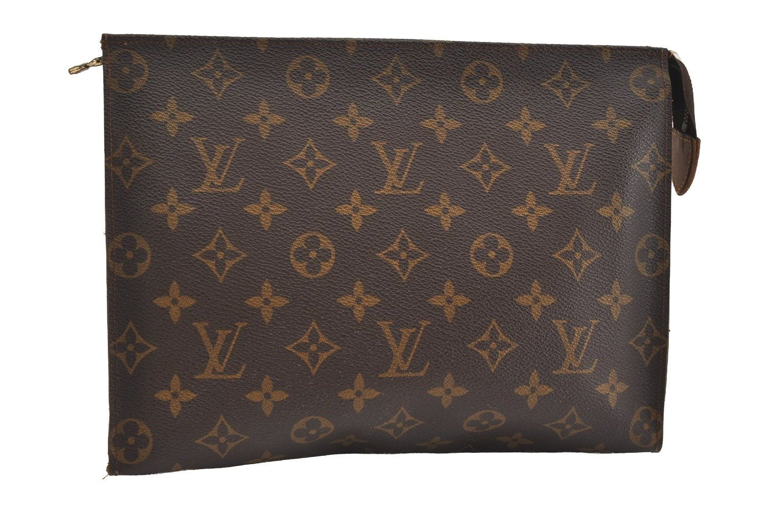 Auth Louis Vuitton Monogram Poche Toilette 26 Cosmetics Pouch Old Model LV 1550I