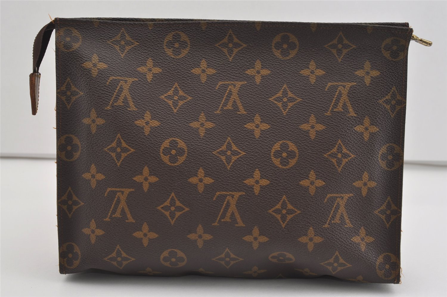 Auth Louis Vuitton Monogram Poche Toilette 26 Cosmetics Pouch Old Model LV 1550I