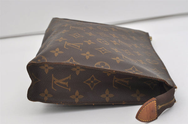 Auth Louis Vuitton Monogram Poche Toilette 26 Cosmetics Pouch Old Model LV 1550I
