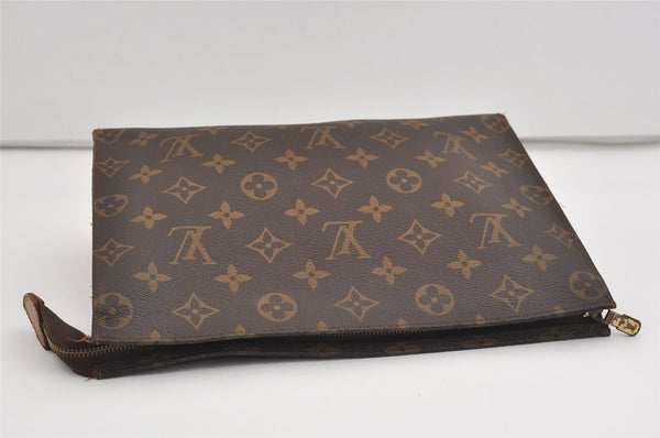 Auth Louis Vuitton Monogram Poche Toilette 26 Cosmetics Pouch Old Model LV 1550I