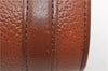 Authentic Burberrys Vintage Leather Hand Bag Purse Brown 1551D