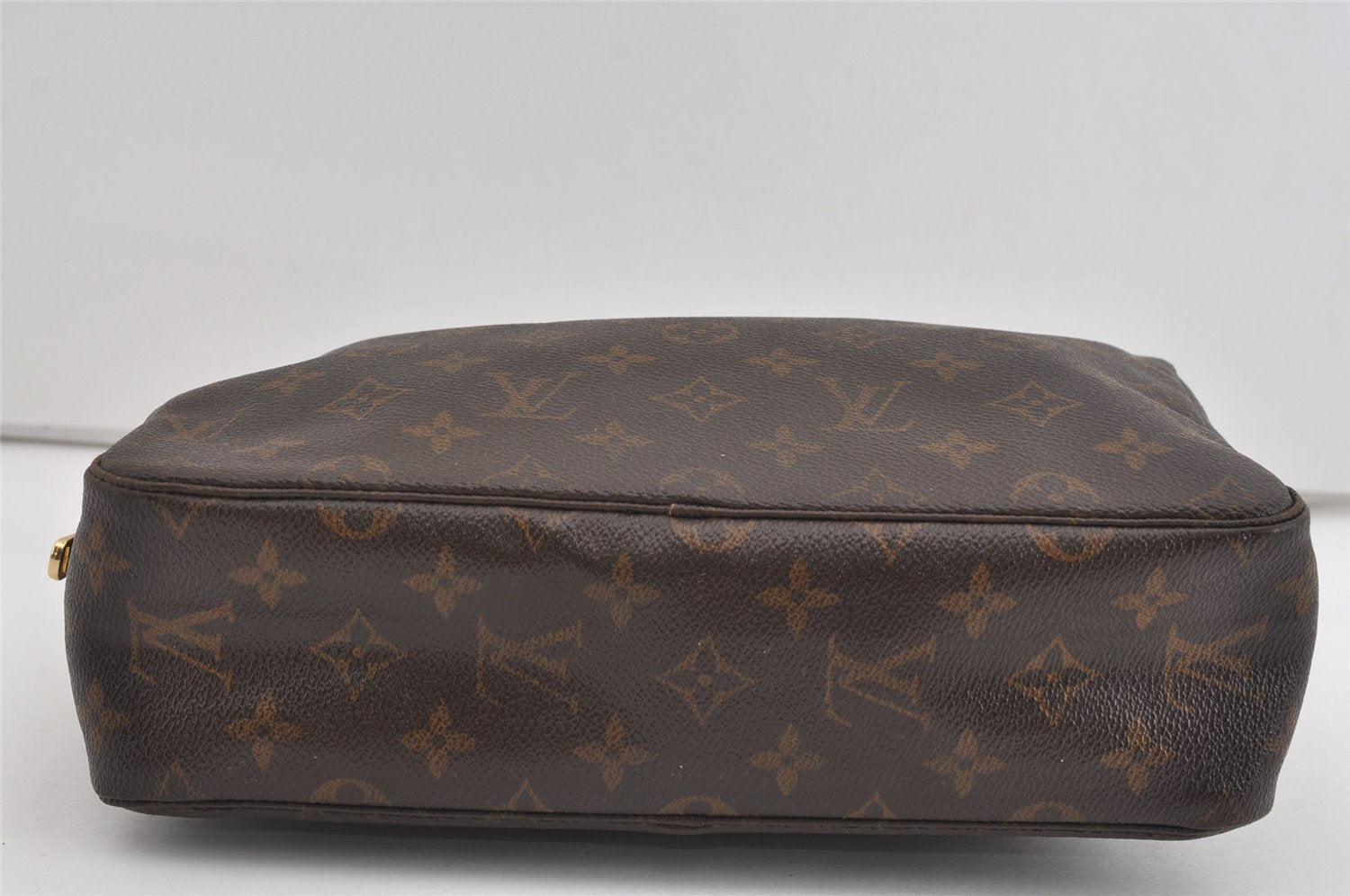 Auth Louis Vuitton Monogram Trousse Toilette 28 Clutch Hand Bag M47522 LV 1551I