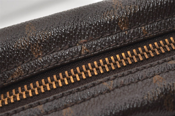 Auth Louis Vuitton Monogram Trousse Toilette 28 Clutch Hand Bag M47522 LV 1551I