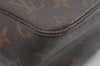 Auth Louis Vuitton Monogram Trousse Toilette 28 Clutch Hand Bag M47522 LV 1551I