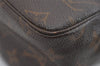 Auth Louis Vuitton Monogram Trousse Toilette 28 Clutch Hand Bag M47522 LV 1551I