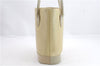 Authentic BURBERRY Vintage Leather Shoulder Hand Bag Purse Ivory Beige 1552D
