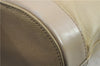 Authentic BURBERRY Vintage Leather Shoulder Hand Bag Purse Ivory Beige 1552D