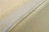 Authentic BURBERRY Vintage Leather Shoulder Hand Bag Purse Ivory Beige 1552D