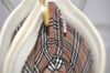 Authentic BURBERRY Vintage Leather Shoulder Hand Bag Purse Ivory Beige 1552D