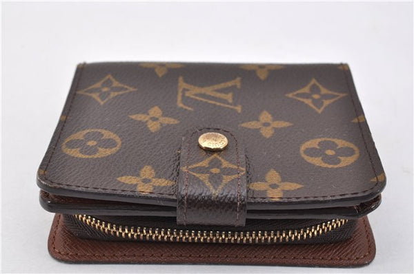 Authentic Louis Vuitton Monogram Compact Zip Bifold Wallet M61667 LV Box 1552F