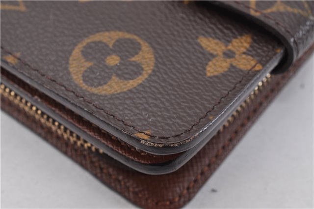 Authentic Louis Vuitton Monogram Compact Zip Bifold Wallet M61667 LV Box 1552F