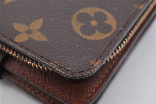 Authentic Louis Vuitton Monogram Compact Zip Bifold Wallet M61667 LV Box 1552F