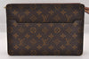 Authentic Louis Vuitton Monogram Pochette Homme Clutch Hand Bag M51795 LV 1552I