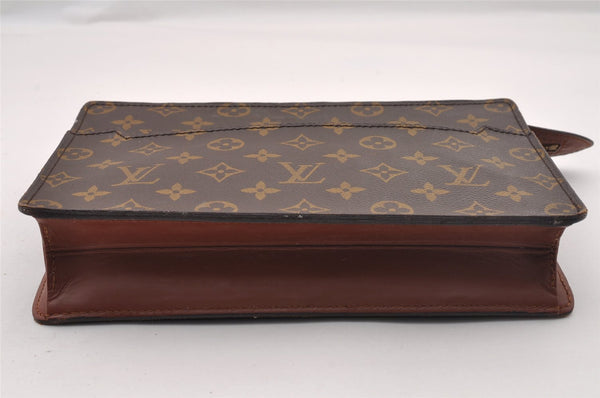 Authentic Louis Vuitton Monogram Pochette Homme Clutch Hand Bag M51795 LV 1552I