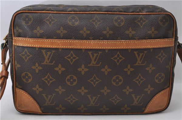 Auth Louis Vuitton Monogram Trocadero 30 Shoulder Cross Body Bag M51272 LV 1555D