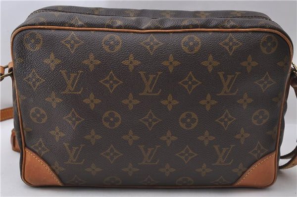 Auth Louis Vuitton Monogram Trocadero 30 Shoulder Cross Body Bag M51272 LV 1555D